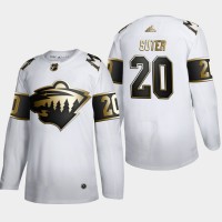Minnesota Minnesota Wild #20 Ryan Suter Men's Adidas White Golden Edition Limited Stitched NHL Jersey