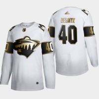 Minnesota Minnesota Wild #40 Devan Dubnyk Men's Adidas White Golden Edition Limited Stitched NHL Jersey