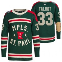 Minnesota Minnesota Wild #33 Cam Talbot Men's Adidas 2022 Winter Classic Authentic NHL Jersey