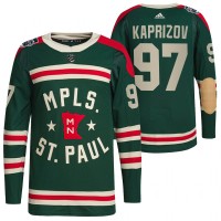 Minnesota Minnesota Wild #97 Kirill Kaprizov Men's Adidas 2022 Winter Classic Authentic NHL Jersey