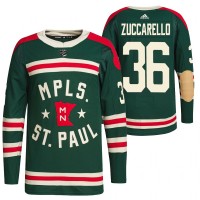Minnesota Minnesota Wild #36 Mats Zuccarello Men's Adidas 2022 Winter Classic Authentic NHL Jersey