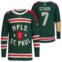 Minnesota Minnesota Wild #7 Nico Sturm Men's Adidas 2022 Winter Classic Authentic NHL Jersey
