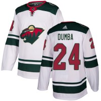 Adidas Minnesota Wild #24 Matt Dumba White Road Authentic Stitched NHL Jersey