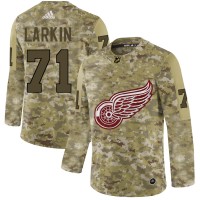Adidas Detroit Red Wings #71 Dylan Larkin Camo Authentic Stitched NHL Jersey