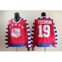 Detroit Red Wings #19 Steve Yzerman Red All Star CCM Throwback 75TH Stitched NHL Jersey