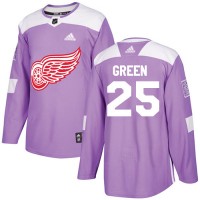 Adidas Detroit Red Wings #25 Mike Green Purple Authentic Fights Cancer Stitched NHL Jersey