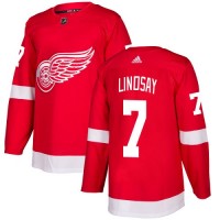 Adidas Detroit Red Wings #7 Ted Lindsay Red Home Authentic Stitched NHL Jersey
