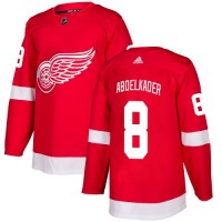 Adidas Detroit Red Wings #8 Justin Abdelkader Red Home Authentic Stitched NHL Jersey