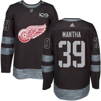 Adidas Detroit Red Wings #39 Anthony Mantha Black 1917-2017 100th Anniversary Stitched NHL Jersey