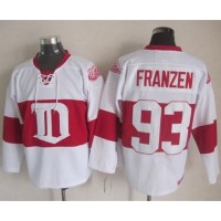 Detroit Red Wings #93 Johan Franzen White Winter Classic CCM Throwback Stitched NHL Jersey