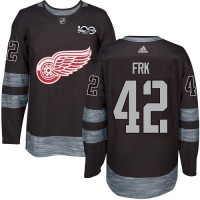 Adidas Detroit Red Wings #42 Martin Frk Black 1917-2017 100th Anniversary Stitched NHL Jersey