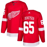 Adidas Detroit Red Wings #65 Danny DeKeyser Red Home Authentic Stitched NHL Jersey