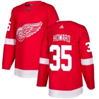 Adidas Detroit Red Wings #35 Jimmy Howard Red Home Authentic Stitched NHL Jersey