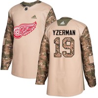 Adidas Detroit Red Wings #19 Steve Yzerman Camo Authentic 2017 Veterans Day Stitched NHL Jersey