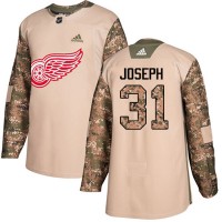 Adidas Detroit Red Wings #31 Curtis Joseph Camo Authentic 2017 Veterans Day Stitched NHL Jersey