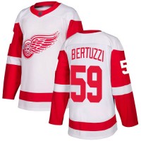 Adidas Detroit Red Wings #59 Tyler Bertuzzi White Road Authentic Stitched NHL Jersey