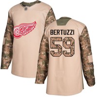 Adidas Detroit Red Wings #59 Tyler Bertuzzi Camo Authentic 2017 Veterans Day Stitched NHL Jersey